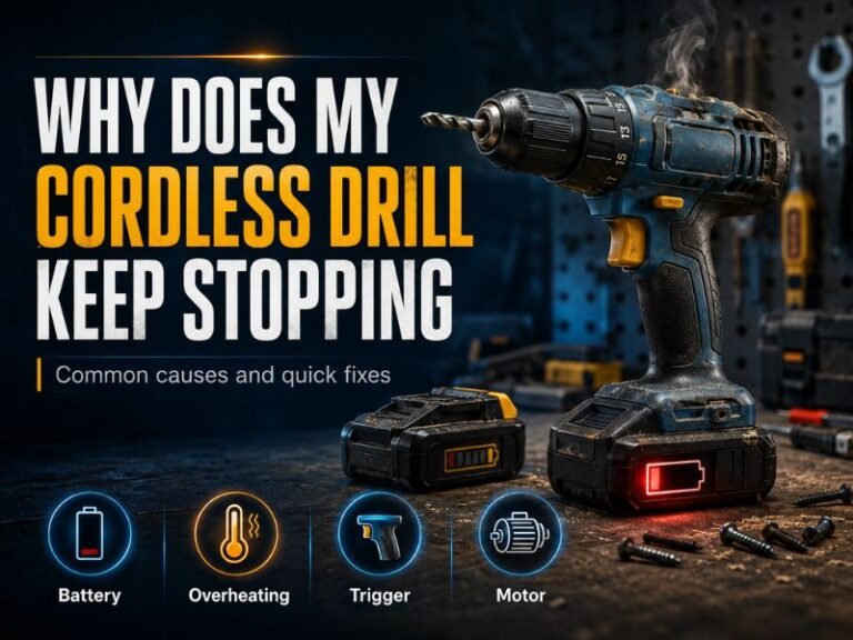 Why Does My Cordless Drill Keep Stopping? Causes and Fixes