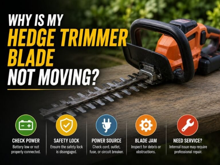 Why Is My Hedge Trimmer Blade Not Moving?
