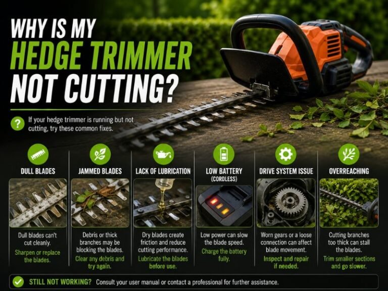 Why Is My Hedge Trimmer Not Cutting? Common Causes & Fixes