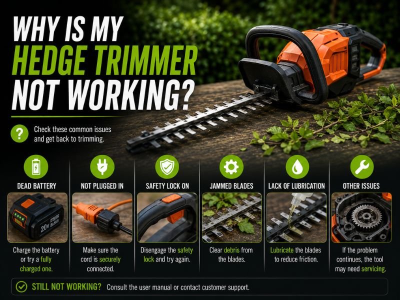 Why Is My Hedge Trimmer Not Working?