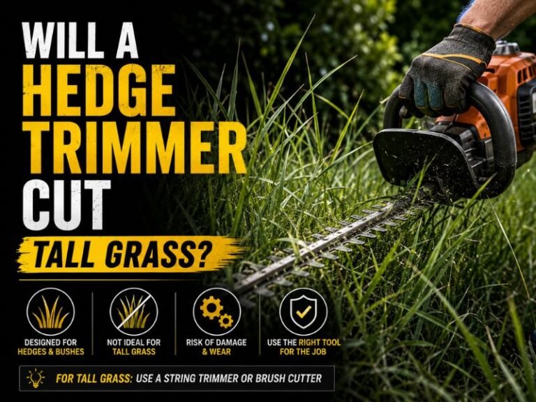 Will a Hedge Trimmer Cut Tall Grass? What to Know