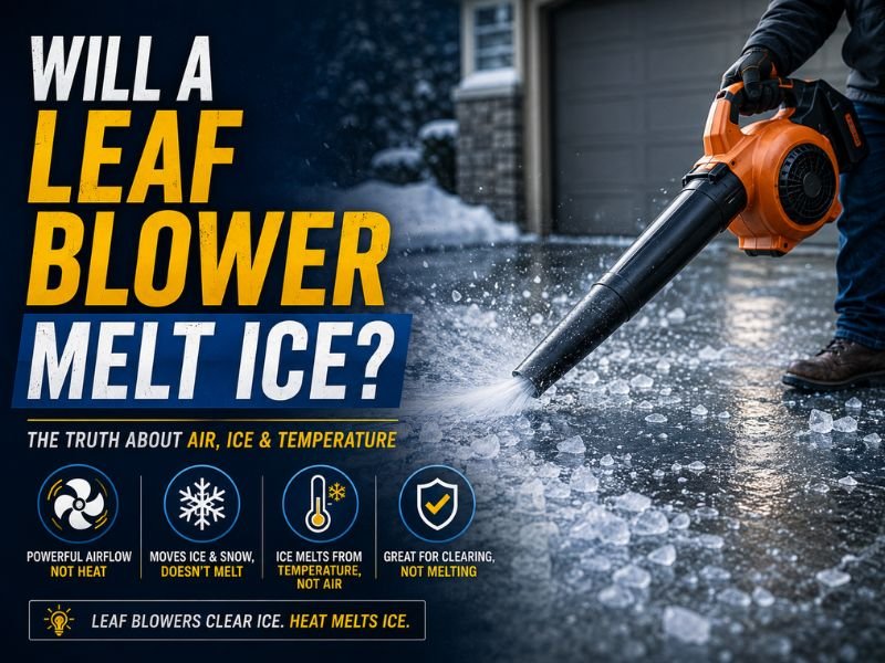 Will a Leaf Blower Melt Ice?