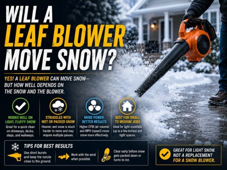 Will a Leaf Blower Move Snow? What You Need to Know