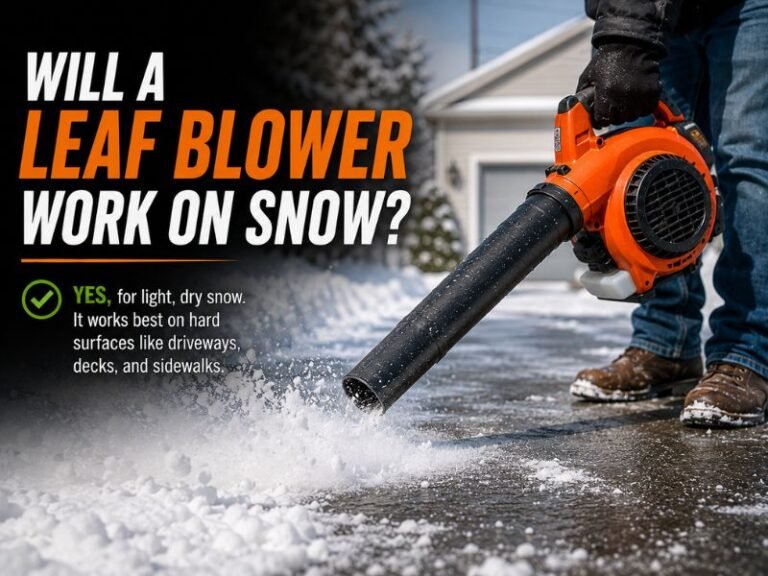 Will a Leaf Blower Work on Snow? What to Know