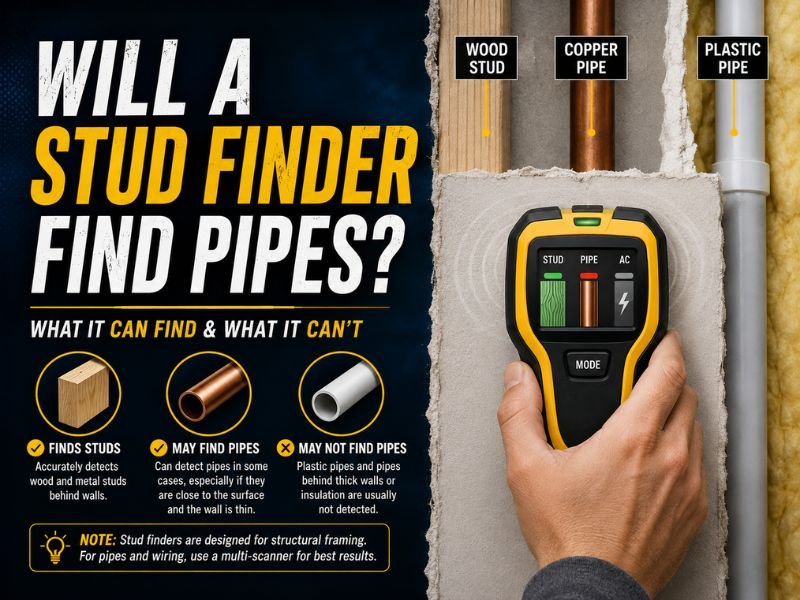 Will a Stud Finder Find Pipes?
