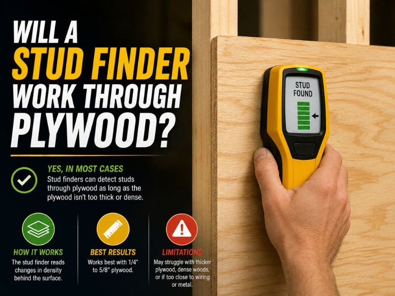 Will a Stud Finder Work Through Plywood?