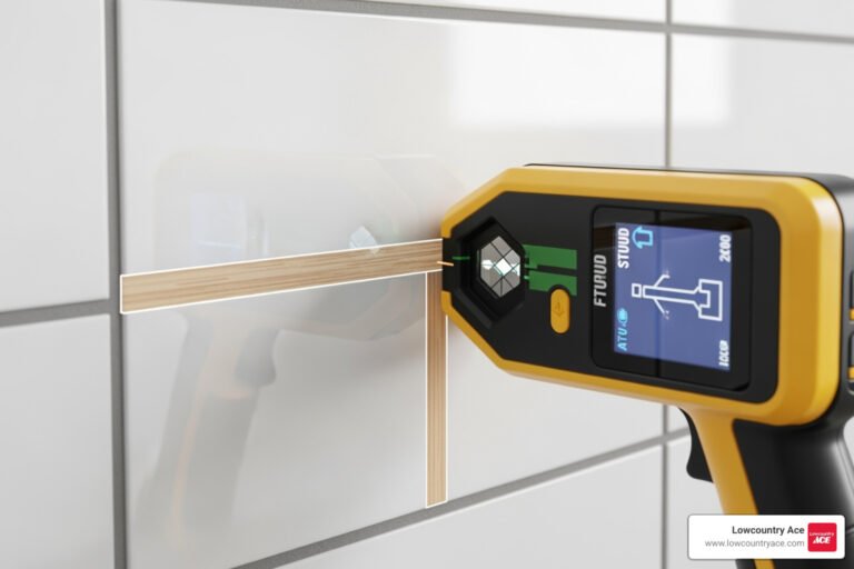 How to Find Studs Behind Tile